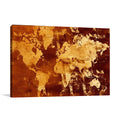 Abstract World Map Wall Art Print