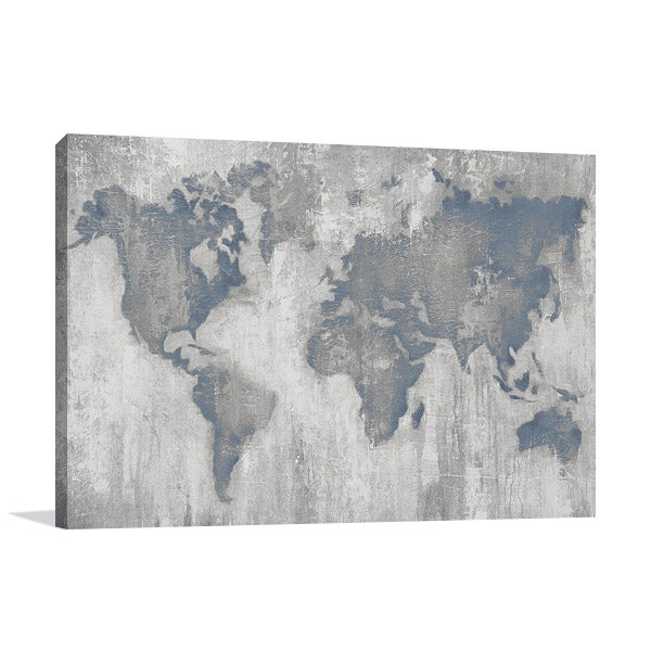 Map of the World V4 Wall Art Print
