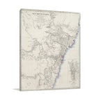 Sydney Antique Map Wall Art Print