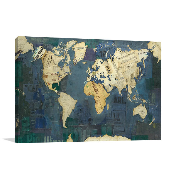 World Map Wall Art Print