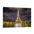 Eiffel Tower Night Lights Wall Art Print