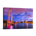 London Eye at Twilight Wall Art Print