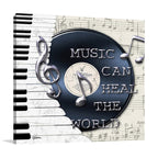 Music Heal the World Wall Art Print