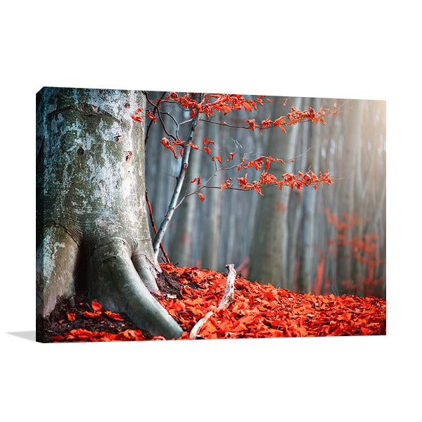 Autumn Fallen Leaves Wall Art Print