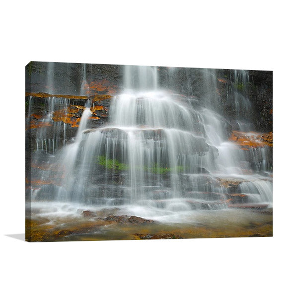Rainforest Waterfall Wall Art Print