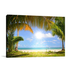 White Sandy Beach Wall Art Print