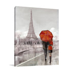 Modern Couple In Paris Wall Art Print