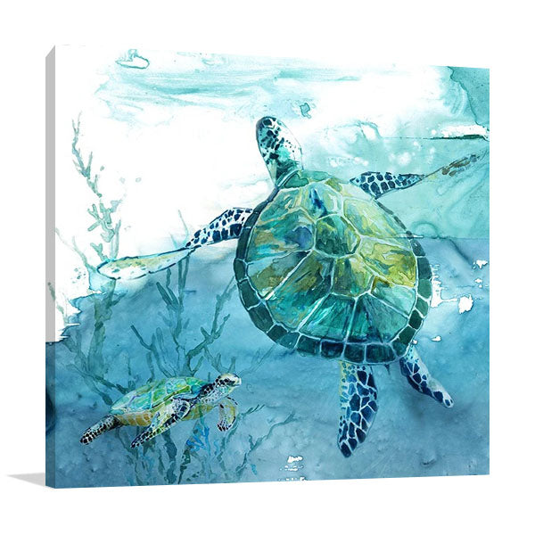 Delray Sea Turtle II Wall Art Print