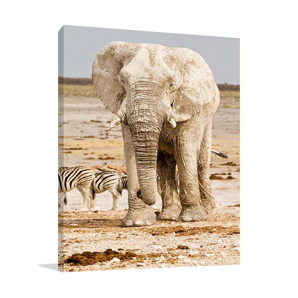 Elephant in Africa Wall Art Print