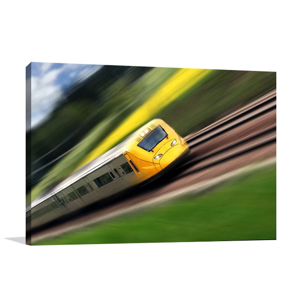 Fast Moving Train I Wall Art Print