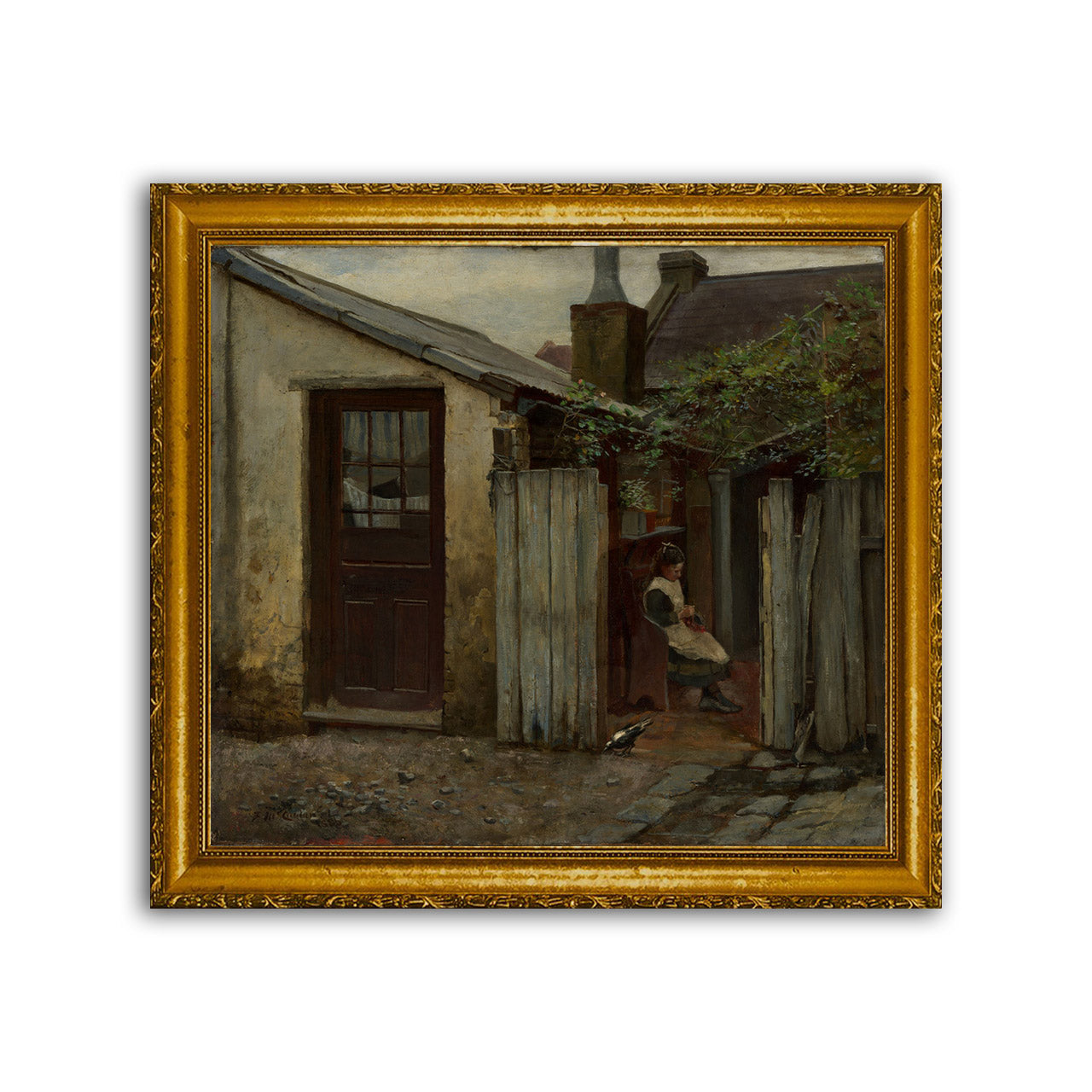 McCubbin | Girl with Bird at the King Street Bakery