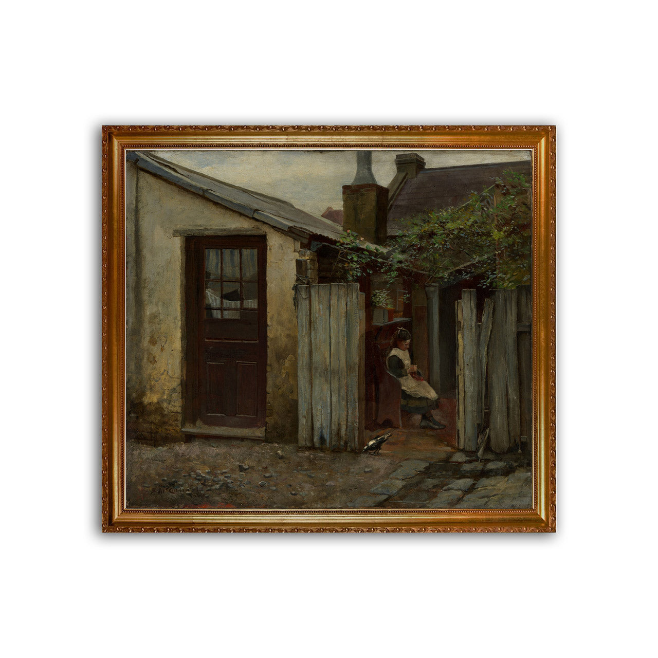 McCubbin | Girl with Bird at the King Street Bakery