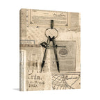 Drawing Compass Wall Art Print