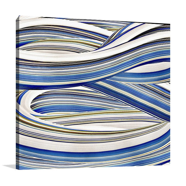 The Blue Swirls I Wall Art Print