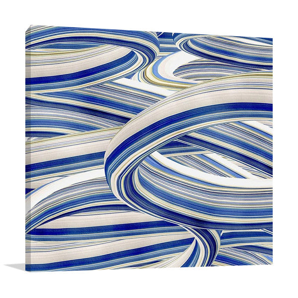 The Blue Swirls II Wall Art Print