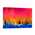 Gold Tree and Red Sky Wall Art Print