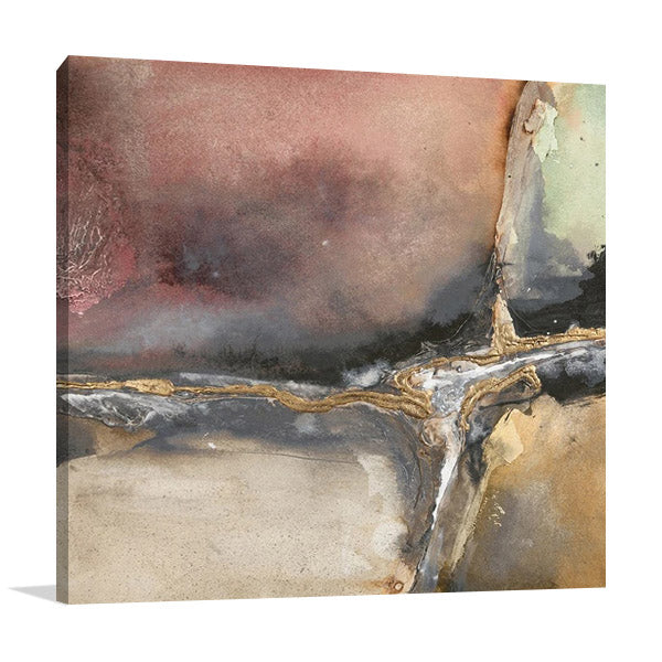 Gilded Crevice I Wall Art Print