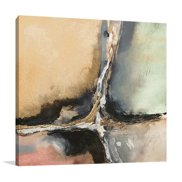 Gilded Crevice II Wall Art Print