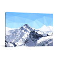 Faceted Snowy Peak Wall Art Print