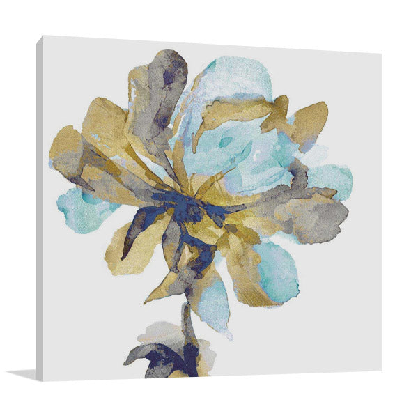 Fresh Bloom Aqua I Wall Art Print