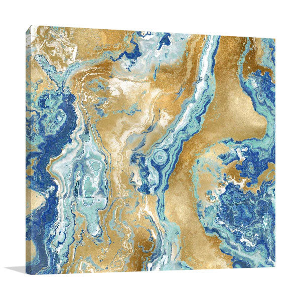 Onyx Aqua Wall Art Print