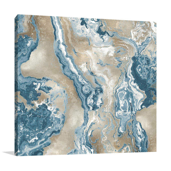 Onyx Teal Wall Art Print