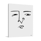 Making Faces VII Line Wall Art Print