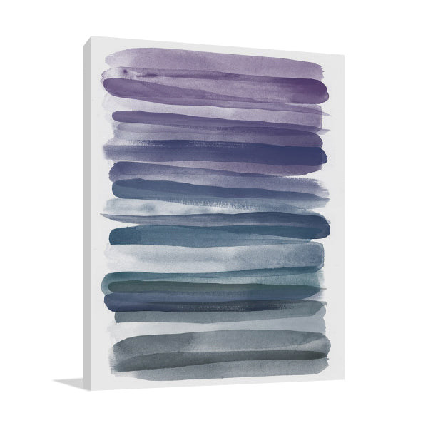Watercolor Stripes B Wall Art Print