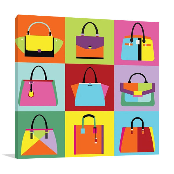 Fashion Handbag Wall Art Print