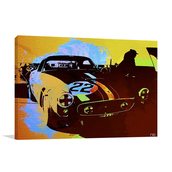 Ferrari Race Car Wall Art Print