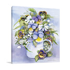 Purple Pansy Wall Art Print