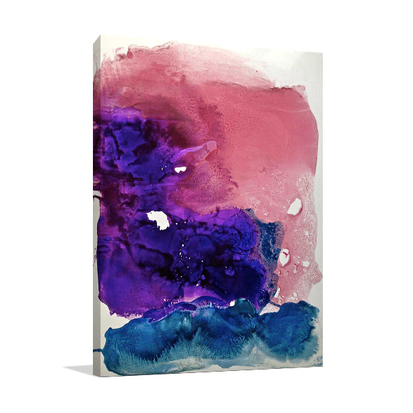 Misty Surreal Ink Flow II Wall Art Print