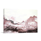 Pink Blush Ink Flow Wall Art Print