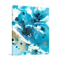 Marbling Blue Water Wall Art Print