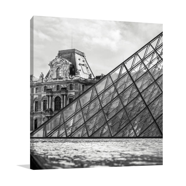 Louvre New Meets Old Wall Art Print