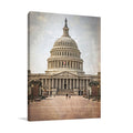 Washington DC Vintage Capitol Wall Art Print