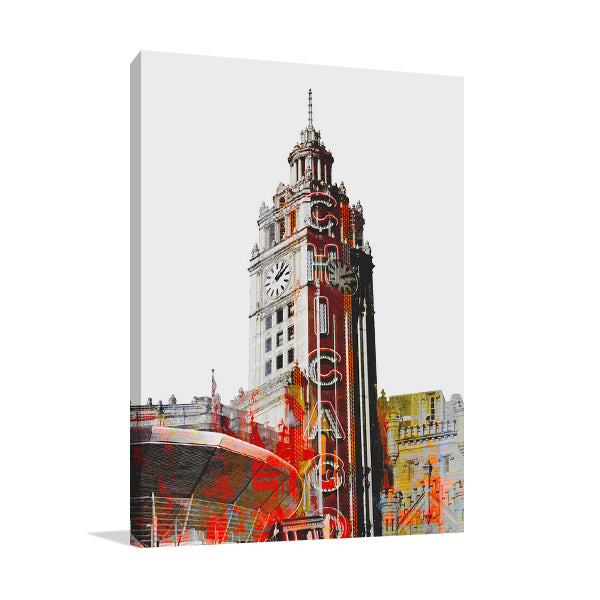 Wrigley Building Chicago Wall Art Print
