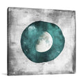 The Teal Half Moon Wall Art Print