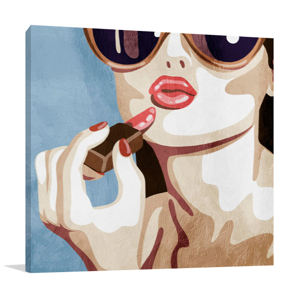 Fahionable Kiss I Wall Art Print