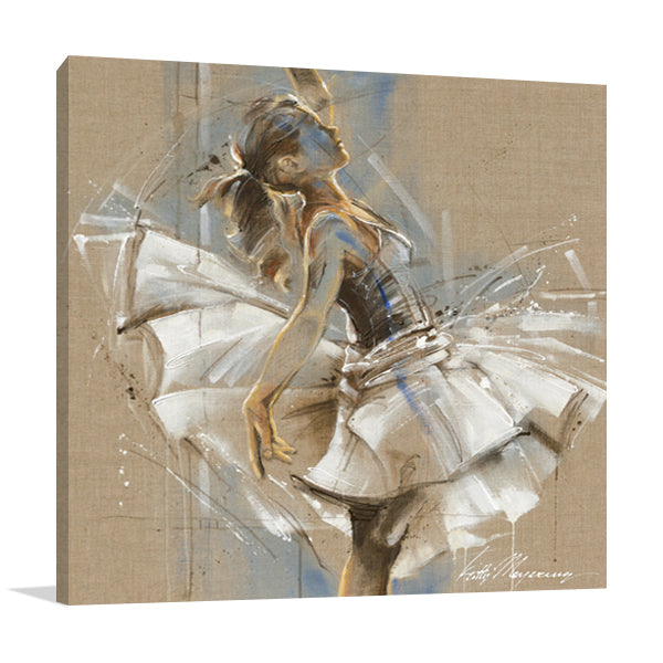 White Dress III Wall Art Print