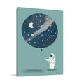 The Astronaut Balloon Wall Art Print