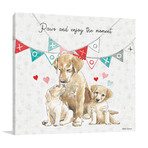 Paws of Love III Wall Art Print