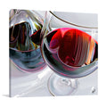 Wine on Glass Wall Art Print