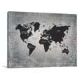 Riveting World Map Wall Art Print