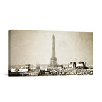 Vintage Paris Skyline Wall Art Print