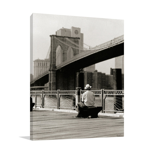 New York Man at the Brooklyn II Wall Art Print