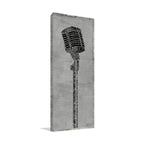 Type Mic Gray Wall Art Print