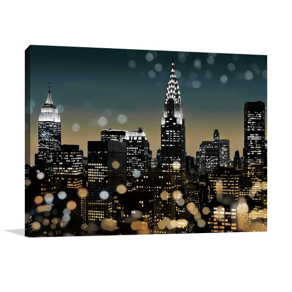 New York Night Wall Art Print