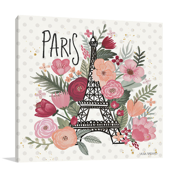 Paris is Blooming II Wall Art Print