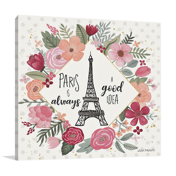 Paris is Blooming IV Wall Art Print